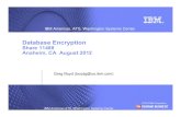 Share11488 DatabaseEncryption 20120802 · 2012. 8. 2. · © 2012 IBM Corporation IBM Americas, ATS, Washington Systems Center IBM Americas ATS, Washington Systems Center Greg Boyd