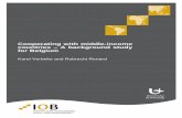 Cooperating with middleincome - countries – A background study … · 2012. 10. 11. · i . Cooperating with middle-income countries – A background study for Belgium . Karel Verbeke