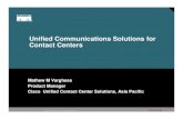 Cisco Unified Communication Solutions for Contact CentersWith Call Center CVP Call Control CVP Web Server MRCP Speech Server Dallas, TX Reno, NV Atlanta, GA V X M L GED-125 CRM/Customer