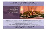 Third Sunday of Advent December 13, 2020 · 2020. 12. 8. · Third Sunday of Advent Gate of Heaven & St Brigid of Kildare Parishes & St. Augustine Chapel South Boston, MA Saturday,