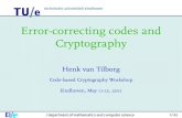 Error-correcting codes and Cryptography · 2011. 5. 14. · Error-correcting codes and Cryptography Henk van Tilborg Code-based Cryptography Workshop Eindhoven, May 11-12, 2011. 2/45