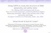 Using SAPA to study the structure of 6600 personality and ...personality-project.org/revelle/presentations/rc.ecp.18.pdf · This sample has been the basis of the development and validation