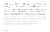 PDF Sample — Stat Display Pro Waterfall — Light 48 pt ... · 12 pt, Stat Display Pro Light — Stat Pro is a sans serif type family, legible in circumstances of low 12 pt, Stat