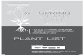 PLANT LIST - U-M LSA · 2008. 4. 18. · Matthaei Botanical Gardens 2008 Plant Sale Demonstrations Saturday, May 3rd • 10:00 - 10:20 “Wildflowers” Dr. Sylvia Taylor • 10:30