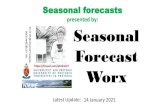 Seasonal forecasts...Prediction Method •Forecasts for global sea-surface temperature (SST) fields are obtained through a combination of NMME models and a linear statistical model,