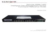 Remote RMM-1400 Intelligent Site Management Device …support.westell.com/Documents/Manuals/Remote-RMM...Preface-i Preface About this Document This document provides a reference for
