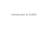 Introduction to CUDA - sccg.skvgsem/data/zima2007/Introduction to CUDA.pdf · Graphics API vs. CUDA Graphics API – Fragment shader limited to outputting 32 floats at a pre-specified