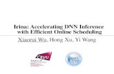 Irina: Accelerating DNN Inference with Efficient Online ...conferences.sigcomm.org/events/apnet2020/material/... · Irina: Accelerating DNN Inference with Efficient Online Scheduling