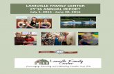 LAMOILLE FAMILY ENTER · 2017. 9. 21. · FY’16 ANNUAL REPORT July 1, 2015 -June 30, 2016 elebrating 40 Years. Kate Ryan To our oard, Staff, and Friends of the Lamoille Family enter,