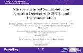 Microstructured Semiconductor Neutron Detectors (MSND ...anstd.ans.org/wp-content/uploads/2015/07/5099_Fronk-et...Advanced Detector Systems – Neutron Spectrometer, 1 -D Pixel Array.