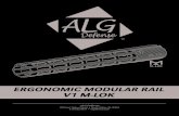 ERGONOMIC MODULAR RAIL V1 M-LOK - ALG DefenseWith Magpul M-LOK support, direct attach accessories allow the user to mount an array of third party accessories and customize their weapon