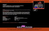 HARD SURFACE CLEANERS - My Trade Space · HARD SURFACE CLEANERS 7527/07 750ml UNIVERSAL CLEANER RTU INFORMATION SHEET USE: A powerful cleaner of grime and grease from most hard surfaces