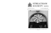 SOCIETY CONTACTS STREATHAM SOCIETY NEWS...take a walk across Norwich, but that sounds quaint and rural to those who don’t know it. I thought about one of London’s great parks -