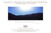 saint FRancis xavieR paRish - Missoula's Jesuit Parish...2018/02/25  · saint FRancis xavieR paRish FebRuaRy 25, 2018 Our MissiOn stateMent st. Francis Xavier is a cathOlic-Jesuit
