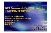 .NET Framework XML WebXML Webサービス開発環境 " Visual Studio.NET、.NET Framework! XML Webサービスを支えるソフトウェア " BizTalk Server、 SQL Serverなどの.NET