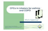 CFCs in inhalers for asthma and COPD...Global Needs zMDIs and DPIs needed to treat asthma (300 million people) and COPD (210+ million people) worldwide – Available in developed and