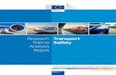Research Transport Theme Safety Analysis Report€¦ · Research Theme Analysis Report Transport Safety • Research activities focusing on the safety of the railway ... employees