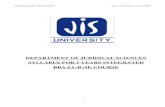 DEPARTMENT OF JURIDICAL SCIENCES SYLLABUS FOR ......SYLLABUS FOR 5 YEARS INTEGRATED BBA-LL.B (H) COURSE Detailed Syllabus BBAL.B (H) Dept. of Juridical Sciences, JISU 2 DETAILED SYLLABUS