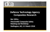 Defence Technology Agency Composites Research...Radiological Defence • Platform Defence (above and below water, sea, land and air platforms, conventional, fast inshore attack craft