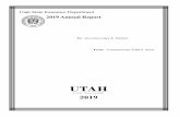 UTAH...Utah State Insurance Department 2019 Annual Report To: Governor Gary R. Herbert From: Commissioner Todd E. Kiser UTAH LIFE ELEVATED 2019Table of Contents 2019 Table of Contents