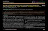 Analysis on Synthesis of Silica Nanoparticles and its ... · Instruments-UV 1800 Shimadzu UV spectrophotometer, Malvern instruments-Zetasizer Nano S-90, Shimadzu 8400 spectrophotometer
