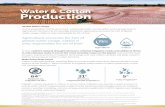 Water & Cotton Production - Cotton Incorporated · 2020. 6. 26. · Water Usage Improvement Compared to 20 years ago, we produce much more cotton per acre of land, with virtually