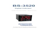 BS-3520 E manual 9 - BONGSHIN · 2019. 12. 3. · 1234 5 + ZERO HOLD COM1 L 1 L 2 L 3 COM2 6 INPUT OUTPUT ... It flickers when it is lower or higher than RY2 relay setting value.