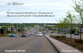 Transportation Impact Assessment Guidelines · 2020. 2. 14. · Transportation Impact Assessment Guidelines . ii . Version 1.0. 7.7 Truck Circulation 12 8 Traffic Operations 13 8.1