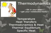 Temperature Heat Transfers Thermal Equilibrium Specific Heatososcience.weebly.com/uploads/1/3/3/7/13379611/thermo... · 2019. 11. 7. · Temperature Heat Transfers Thermodynamics