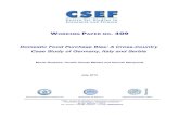 WORKING PAPER NO 4409 - CSEF · 2015. 7. 21. · WORKING PAPER NO. 4409 Domestic Food Purchase Bias: A Cross-Country Case Study of Germany, Italy and Serbia Moritz Bosbach*, Ornella