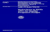 RCED-95-31BR Air Pollution: Reductions in EPA's 1994 Air ...contributed to existing delays in EPA’s issuance of the Opt-in Rule, which provides for voluntary reductions of sulfur