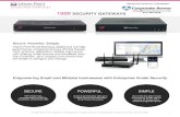 Check Point 1500 Security Gateways Datasheet...The Check Point 1500 Security Appliance family delivers enterprise-grade security in a series of simple and affordable, all-in-one security