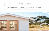 STUDIO SPACE DESIGNSsoulspacestudios.com.au/.../Studio-Spaces-Brochure-2019.pdf · 2019. 7. 25. · This means that when the studio gets to site and can be slid straight off and into