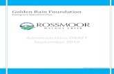 Golden Rain Foundation - Rossmoor Homes Walnut Creek...Golden Rain Foundation Emergency Operations Plan 2013 . Approval . The Public Safety Manager is responsible for managing the