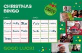 GOOD LUCK! · 2020. 11. 9. · CARD 3 CARD 4 02/1 1/2020 V irtual Christmas bingo  1 / 1 Bingo Card ID 004 CHRISTMAS BINGO GOOD LUCK!