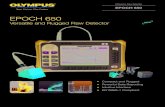 EPOCH 650 - EN 201503 - INDOMULTIMETER...API 5UE: Allows defect sizing according to API Recommended Practice 5UE. Uses the Amplitude Distance Diff erential Technique (ADDT) to measure