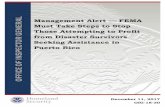 OIG-18-30 - Management Alert - FEMA Must Take Steps to Stop Those Attempting to Profit ... · 2017. 12. 14. · Alert This is a Department of Homeland Security, Office of Inspector