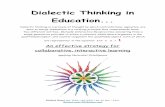 Dialectic Thinking in Education - St Clementsstclements.edu/Articles/The-Concept-of-Dialectic... · 2015. 10. 8. · Dialectics may be characterised as a science which concerns the