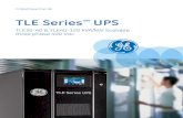 TLE Series UPS - CELCOcelco.com.ec/wp-content/uploads/2018/05/TD-UPS-TLE-30_40... · 2018. 6. 14. · 8 TLE CE 30-120kW Brochure | Front Access TLE Series is designed to have front