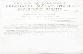 Second supplement to the F.M.S Government Gazette of 28/7/1922 · 2017. 12. 18. · With reference to Notification NO. 5778, published in the Federated Malay States Government Gazette