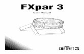 FXpar 3 User Manual Rev. 1 - CHAUVET DJ · 2020. 4. 28. · Page 2 of 15 BEFORE YOU BEGIN FXpar 3 User Manual Rev. 1 Product at a Glance Safety Notes Use on Dimmer Auto Programs Outdoor