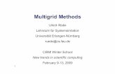 Multigrid Methods - FAU...Multigrid methods are among the few exceptions. In practice, the In practice, the solver’s complexity might not dominate small- or moderate-sized problems,