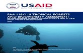 FAA 118/119 Tropical Forests and Biodiversity Assessment 2008 · 2013. 3. 22. · 2008 This publication was produced for review by the United States Agency for International Develop