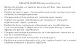 Bacterial Genetics (Learning Objectives)faculty.sdmiramar.edu/bhaidar/bhaidar 210A web... · Bacterial Genetics (Learning Objectives) • Review the structure of bacterial genomes