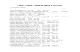 Family Search Historical Record Collections...Arizona, Deaths and Burials, 1910-1911; 1933-1994 2,116 25 Feb 2013 Arizona, Deaths, 1870-1951 265,726 21 Mar 2014 Arizona, Maricopa County
