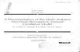 A Documentation of the Mintz-Arakawa Two-Level ...-v CO OS ARPA ORDER NO : 189-1 R-877-ARPA December 1971 A Documentation of the Mintz-Arakawa Two-Level Atmospheric General Circulation
