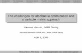 The challenges for stochastic optimization and a variable metric …nikolaus.hansen/Paris6handout.pdf · 2009. 4. 9. · Nikolaus Hansen, INRIA Saclay Microsoft Research–INRIA Joint