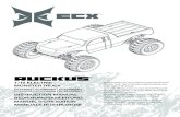 RUCKUS - Horizon Hobby · 2020. 3. 27. · 3 EN RUCKUS WATER-RESISTANT VEHICLE WITH WATERPROOF ELECTRONICS Your new Horizon Hobby vehicle has been designed and built with a combination