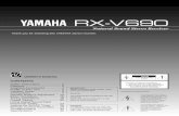 RX-V690 - Yamahainstructions contained in this manual, meets FCC requirements. Modifications not expressly approved by Yamaha may void your authority, granted by the FCC, to use the