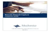 Remote Deposit Capture - mechanics-coop.com...8 Remote Deposit Capture | Customer Guide 10. Review the item on screen. If there are any problems with the image, delete the item. a.